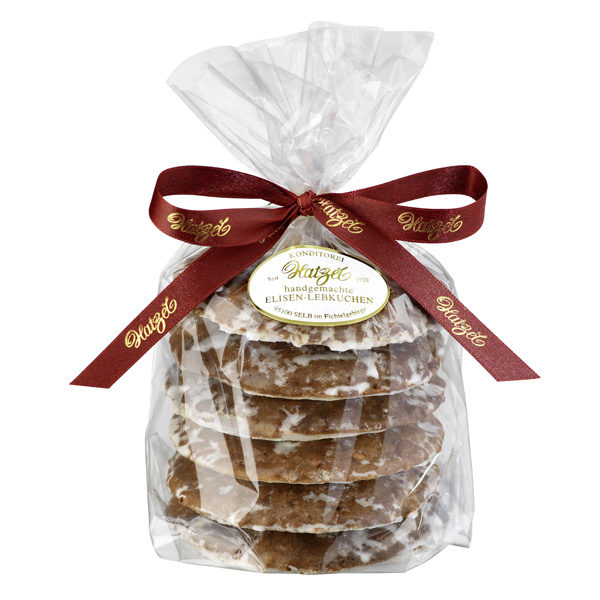 6 Elisen-Lebkuchen, Zuckerglasur